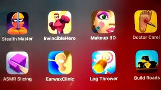 Stealth Master,InvincibleHero,Makeup 3D,Doctor Care,ASMR Slicing,Earwax Clinic,Log Thrower