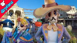 Halloween 2023 Decorations and Atmosphere at Disneyland Paris