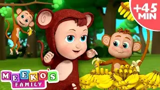 [4K] Funny Monkey Song - Baby Meeko's Jungle Book Adventure | Animals For Kids by Meeko's Family