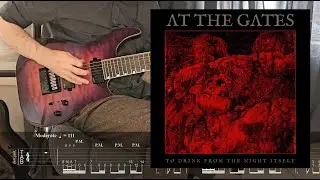 AT THE GATES - A Stare Bound In Stone (Guitar Cover with On Screen Tabs)