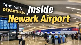 Walking Through Newark Liberty International Airport (EWR) ✈️ | Terminal A Departures (4K)