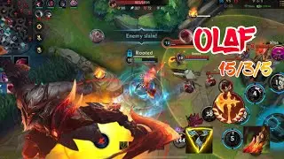 League Of Legends: Wild Rift - Dragonslayer Olaf is BADASS! | Gameplay & Build