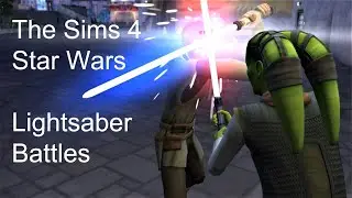 The Sims 4: Star Wars Sims Lightsaber Battles