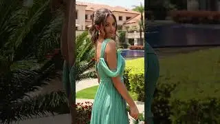 Glamlora Opulent A-line Cold Shoulder Pleated Floor-Length Chiffon Bridesmaid Dress GLY25B0216