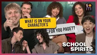 School Spirits Cast Reveals Their Character's For You Page & Answer Fan Question Season 3 Interview