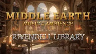 Rivendell Library Ambience 🔥 3 Hours of Pure Cozy Focus