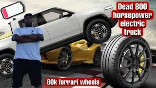 VLOG #8: DEAD 800HP ELECTRIC TRUCK DIED IN MY TRAILER! FERRARI WHEELS THAT COST 20,000$? EACH?? (4K)