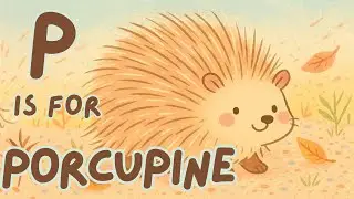 P is for Porcupine 🦔 | ABC African Animals Songs | Pastel Art