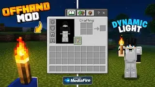 🔦Java Dynamic Light in MCPE 1.26+! | Off-Hand Torch Addon for Minecraft PE 🔥