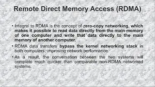 Remote Direct Memory Access(RDMA) in English