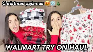 Walmart Haul| Christmas pjs Walmart Try On Haul| *NEW* Walmart Clothing Try On Haul Winter 2020