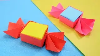 Оригами коробочка Конфета из бумаги /DIY Gift Box Ideas / Candy Box