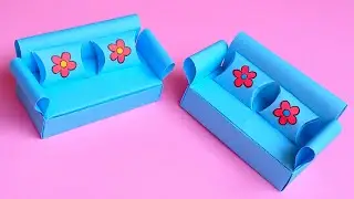 How to make paper sofa | Origami Paper sofa | Kagaj ka sofa kaise banate hain | School project idea