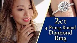 Most Requested Engagement Ring | 2 ct Diamond on Very Dainty Band