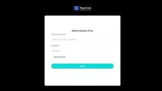 PeerCoin Auction - Admin configuration settings