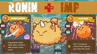 The Classic BEAST Is Meta!! Ronin + Imp Gameplay 3100 MMR | Axie Infinity