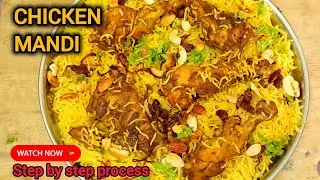 Better Than Restaurant Chicken Mandi at Home | Dum-Style Flavourful Rice & Juicy Tandoori Chicken 🍗