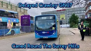 [F1] FULL KICKDOWN & DOWNSHIFTS | Metrobus Crawley ADL Enviro200 Dart | 6728 (GN07 AVV) | Route 21