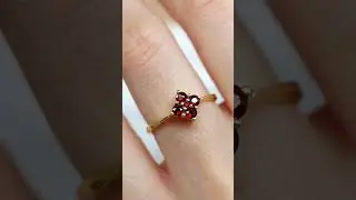 The ultimate ring for passion and strength ❤️ | Four-Stone Garnet Ring