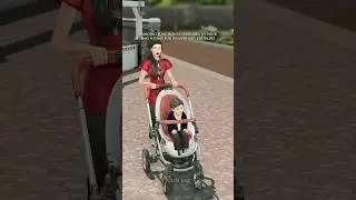 a functional stroller mod for your Sims 4 infants & toddlers 😌 #TheSims4 #Sims4Mods #solitasims