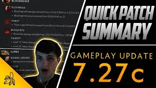 BSJ Patch Analysis: 7.27c Quick Summary