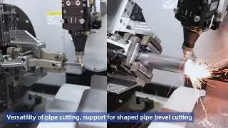 Beveling machine with zero tailings#tubelasercutting #lasercuttingmachine #lasercutter