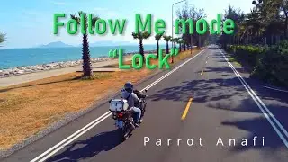 Parrot Anafi Follow Me Mode; 'Lock' 4K | Pranburi Beach, Thailand