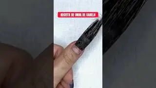 Anota a&iacute; pra n&atilde;o perder o ponto da unha de cabelo 😂 #unhas #unhasdegel #alongamento