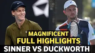 Jannik Sinner vs James Duckworth Magnificent Battle Tennis Highlights - Before AO 2026 