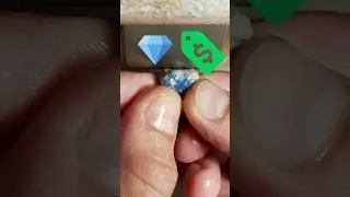 Cutting Natural Black Opal Nobby 💎  #naturalopal #blackopal #lapidary  #opalspectrum