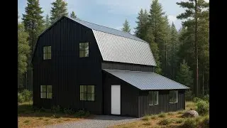 Luxury 25x40 Gambrel Roof Barndominium: Build Your Dream Home!