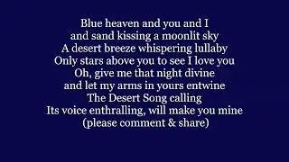 THE DESERT SONG fr Desert Song operetta Lyrics Words text trending Lanza style sing along song music