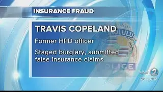 Former Honolulu police officer pleads guilty to insurance fraud