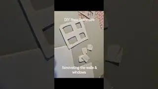DIY Dollhouse Renovating walls & windows #dollhousemakeover #dollhouse #diydollhouse #dollhousereno