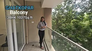 ☎️9702611580 ☎️7400466949, Гаткопар Восток | 3 спальни | 1027 кв. футов с балконом |
