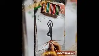 Happy Yoga Day (Art by me 😊)