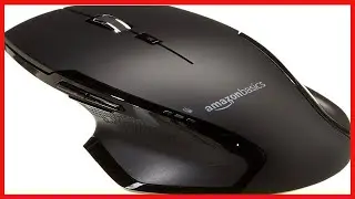 Amazon Basics Full Size Ergonomic Wireless PC Mouse with Fast Scrolling