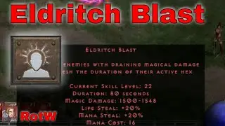 D2R Skills & Abilities - Eldritch Blast (Warlock Eldritch Tree){RotW}