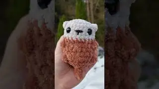 Virkattu saukko pehmolelu 🤎🦦 #virkattu #virkattupehmo #virkattupehmolelu #amigurumi #crochetplushie