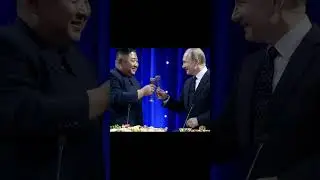 Kim & Putin's Rare Happy Moment 😄🌍#Shorts
