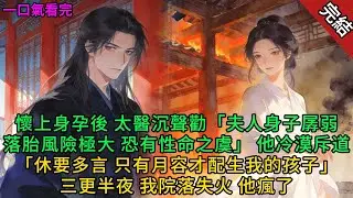 【結束小說】我懷上身孕那日，京城飄著十年不遇的大雪。我捧著暖爐，看著窗外簌簌落下的雪籽，心裡卻是一片暖融融的春意。嫁給當朝七皇子顧昀崢三年，我們相敬如「冰」。#完结文 #一口氣看完 #有声小说