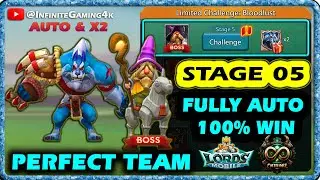 Lords mobile Limited Challenge Bloodlust stage 5 Fully Auto|Grim Wolf stage 5 Auto Team 2025