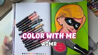 🦸‍♂️ ASMR Coloring | The Incredibles | Disney Pixar Coloring & Relaxing Sounds 🦸‍♀️