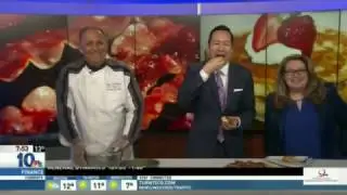 Mario Hilario eating