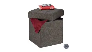 Sitzhocker faltbar mit Stoffbezug