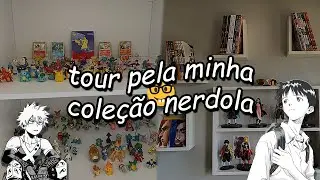 nerdola fazendo tour pelos meus mangás nerds