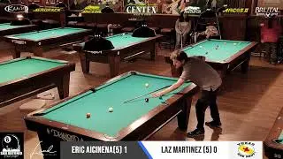 Second Final:  Lazaro Martinez vs Eric Aicinena  / 2025 Predator Arcadia CenTex Pool Tour Finale.