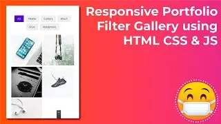 how to add filter with portfolio gallery using html css - Filter image gallery