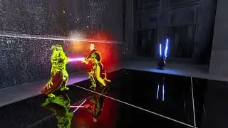 Jedi Academy Enhanced Count Dooku vs Jedi Masters Kavar and Lonna Vash from Kotor II