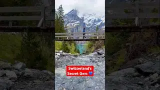 This Hidden Lake in Switzerland Doesn&rsquo;t Feel Real 😳💙🇨🇭#shorts #ytshorts #travelshorts #travel